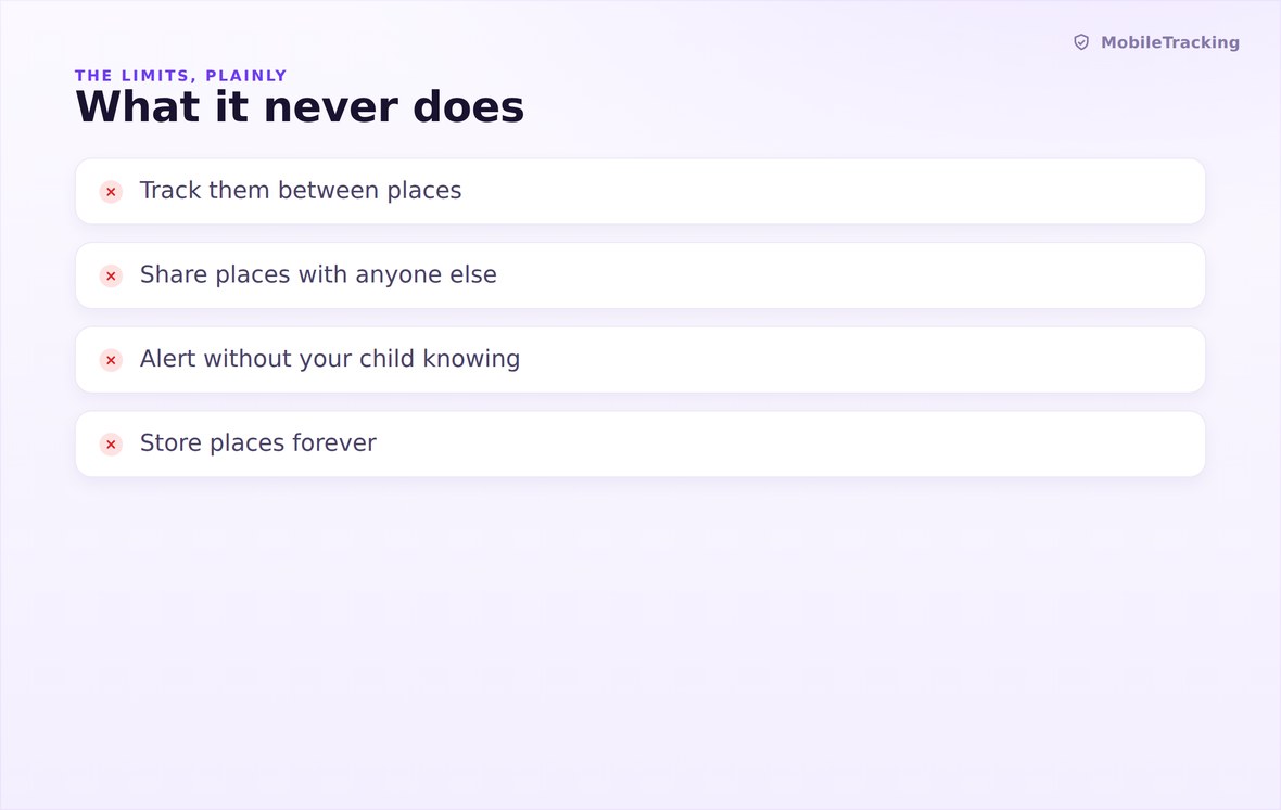 Illustration of things geofencing will not do, such as locking a phone