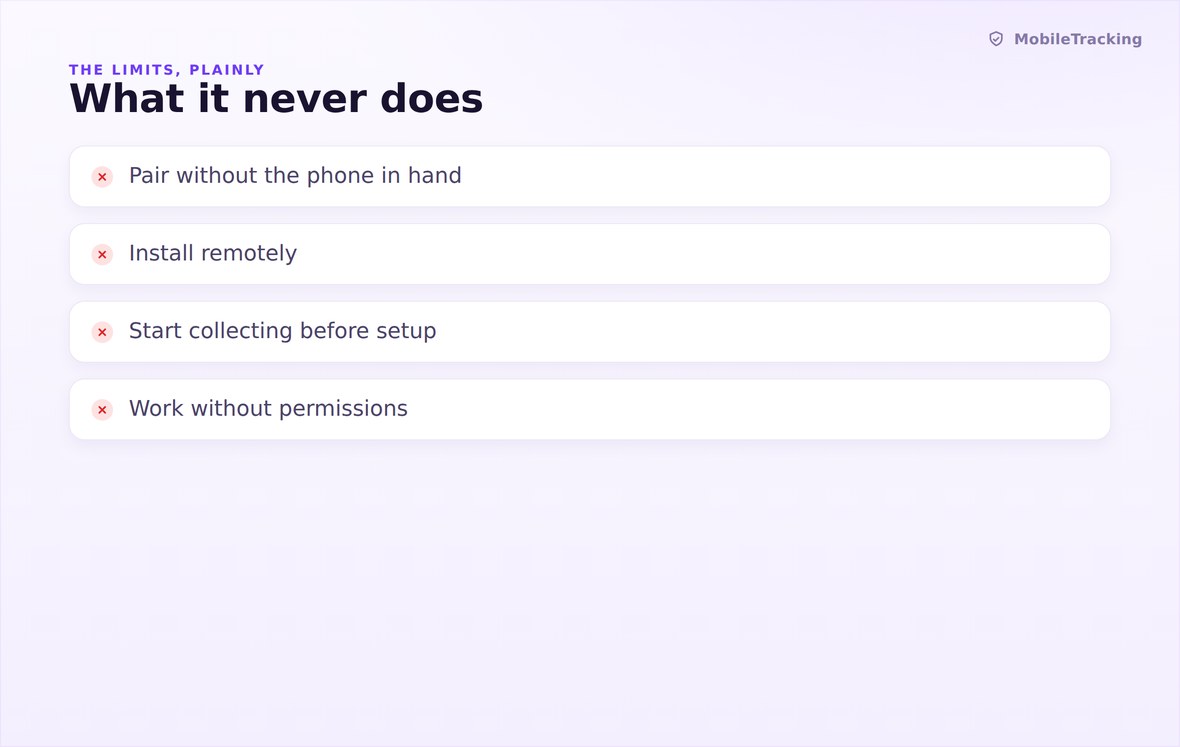 A list of things the setup process never does