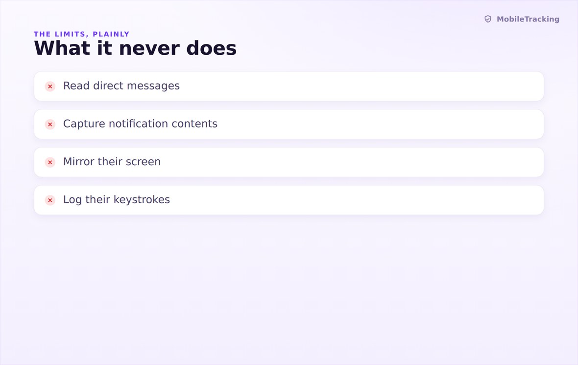 Illustration showing encrypted chat content excluded from collection