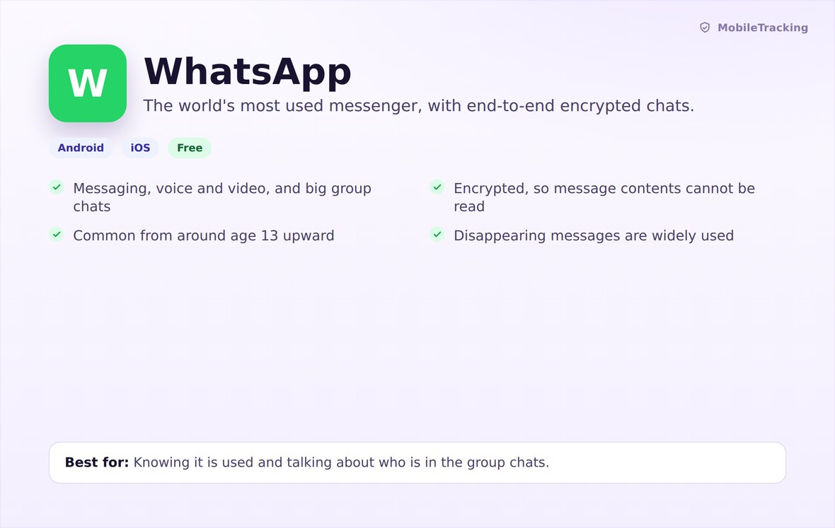 WhatsApp at a glance