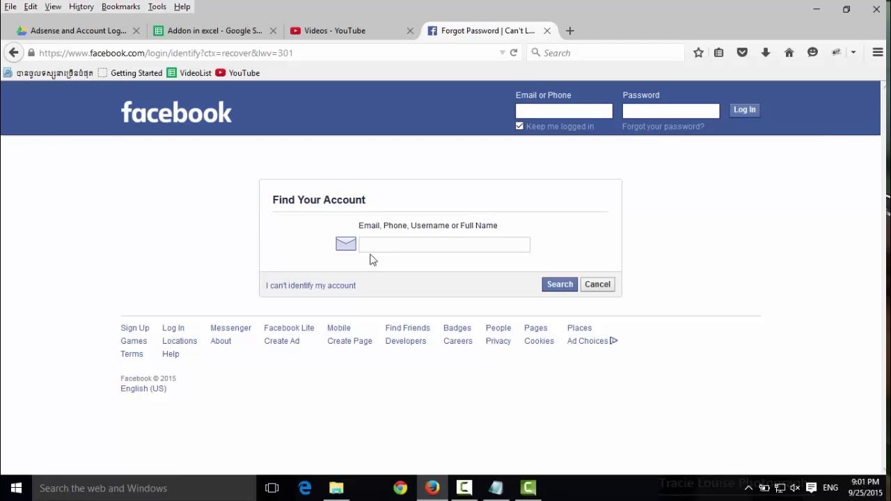 Method 3: Forgot Password Method to hack Facebook Account