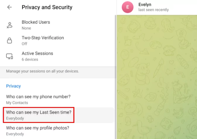 Check Someone’s Last Seen on Telegram On Desktop