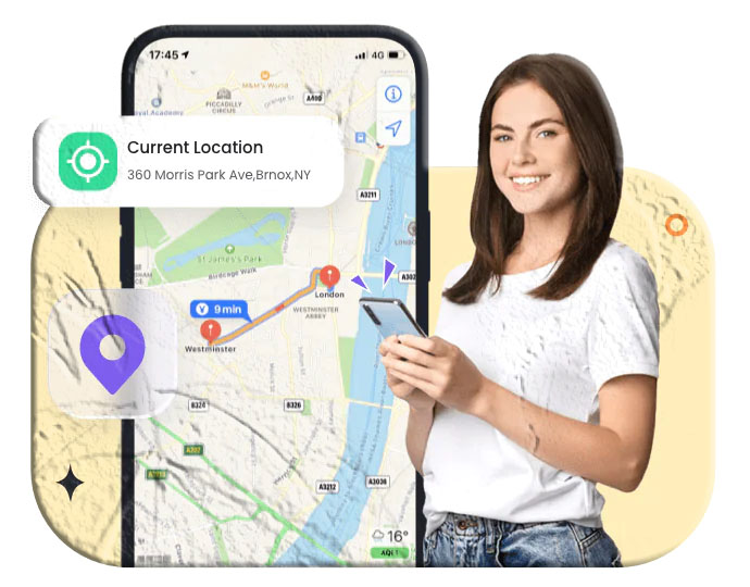 Android and iPhone side by side representing different parental control tracking options for children's devices