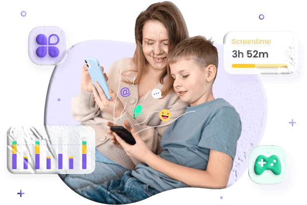 MobileTracking screen mirroring showing child's phone screen displayed live on parent's monitoring dashboard