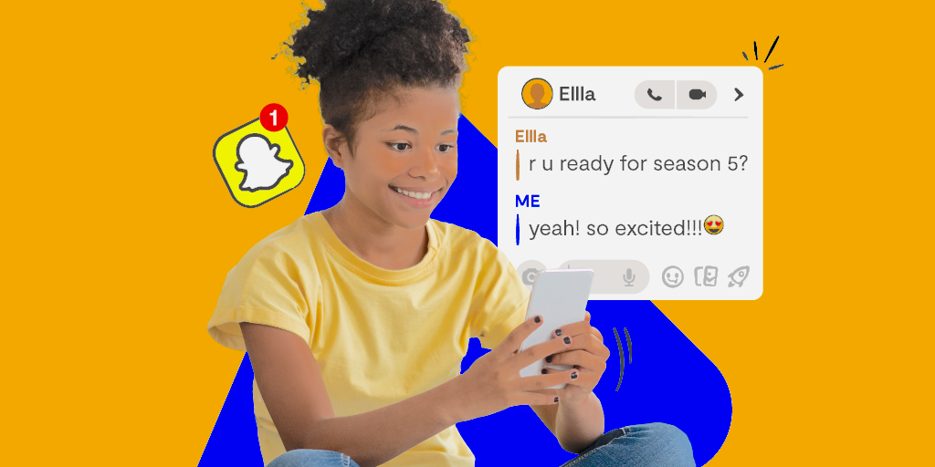 Monitoring child's Snapchat on iPhone — parental control app dashboard showing app usage and notification data